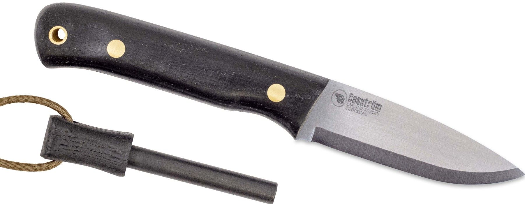 Casström Woodsman Svartek/Scandi med Eldstål