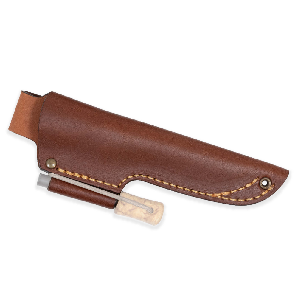 Casstr&ouml;m No.10 Bushcraft Fodral Swedish Forest Knife Cognac