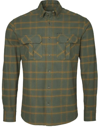 Chevalier Hawk Flannel Shirt Men Leaf Green