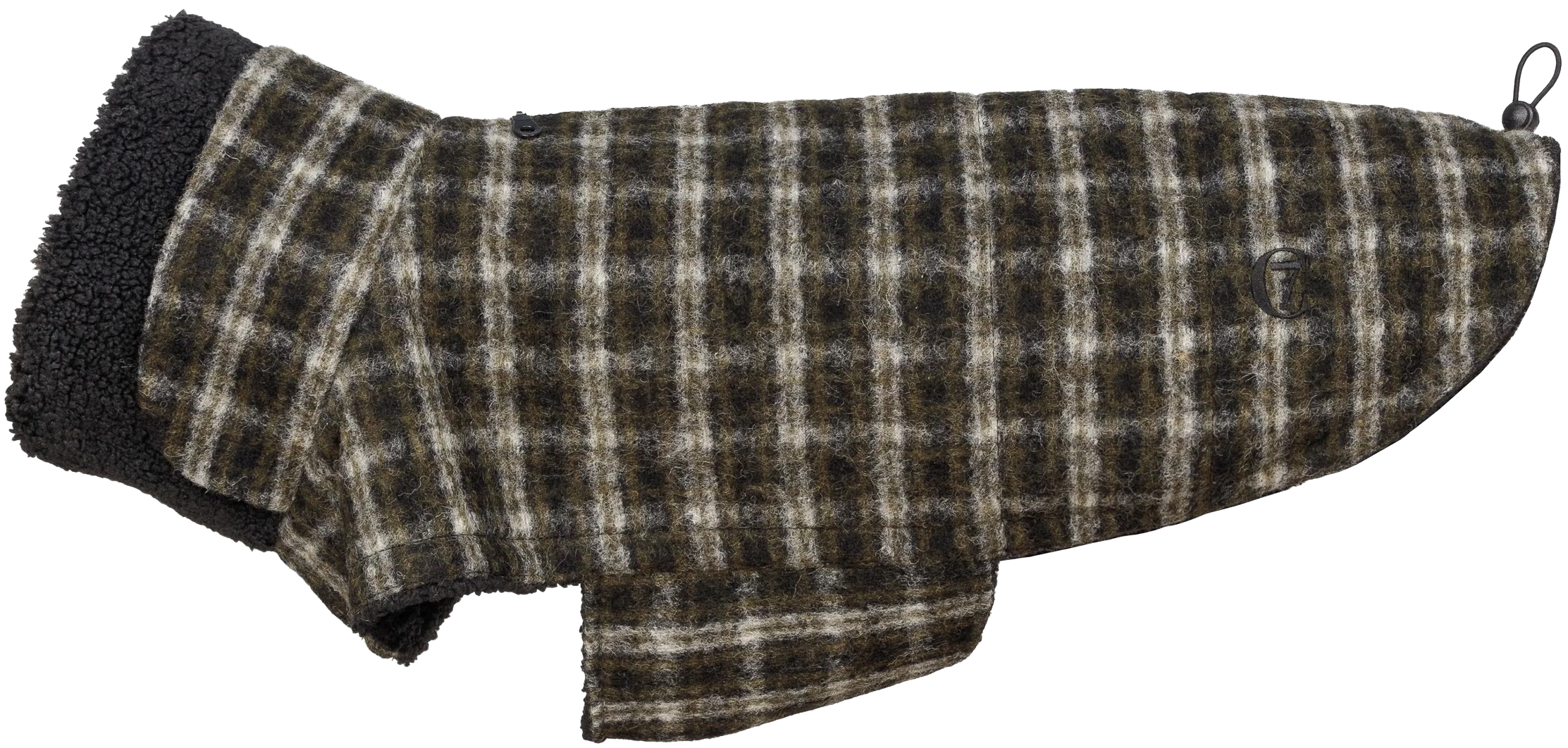 Cloud7 Dog Coat Brooklyn size 3-5 Plaid Green