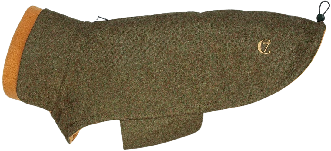 Cloud7 Dog Coat Brooklyn Flanell size 6-9 Autumn Green