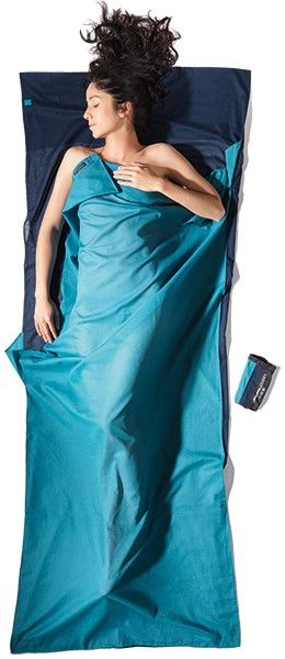 Cocoon TravelSheet Egyptian Cotton Tuareg/Laguna Blue