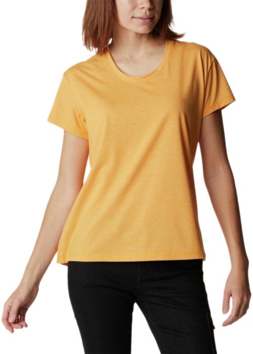 Columbia W's Sun Trek SS Tee Heather Mango