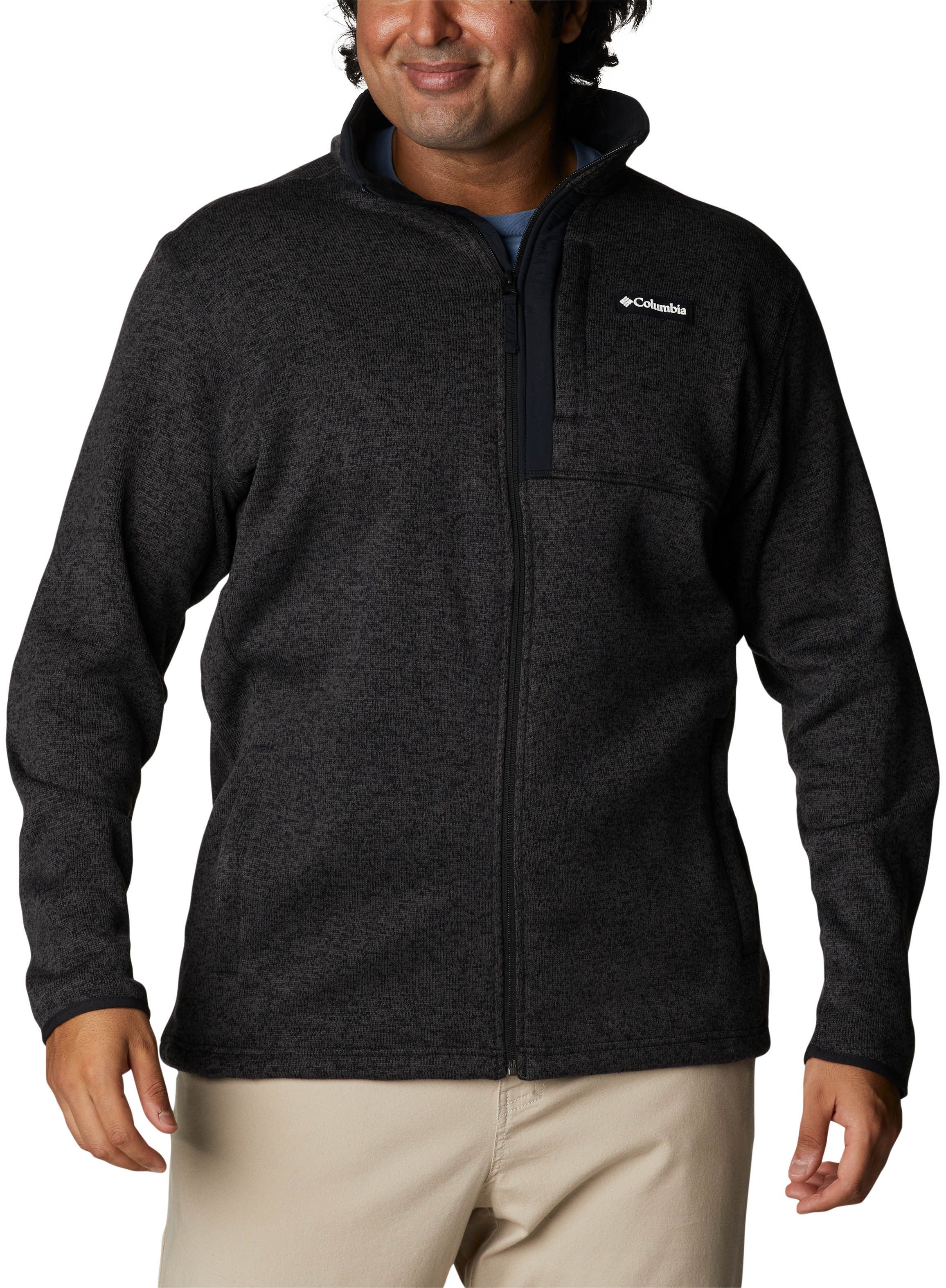 Columbia M's Sweater Weather Full Zip Heather Black