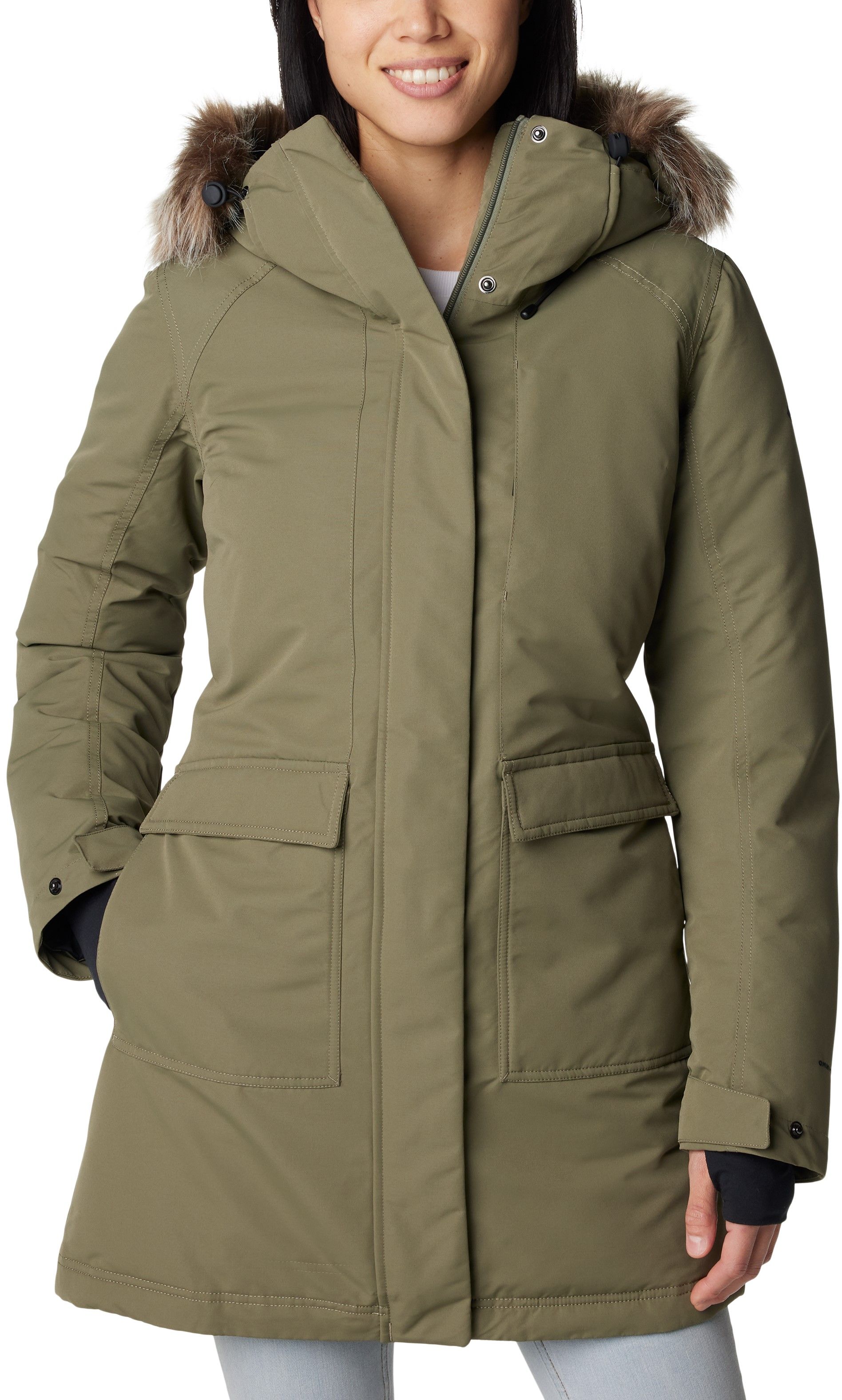 Columbia W's Little Si Insulated Parka Stone Green