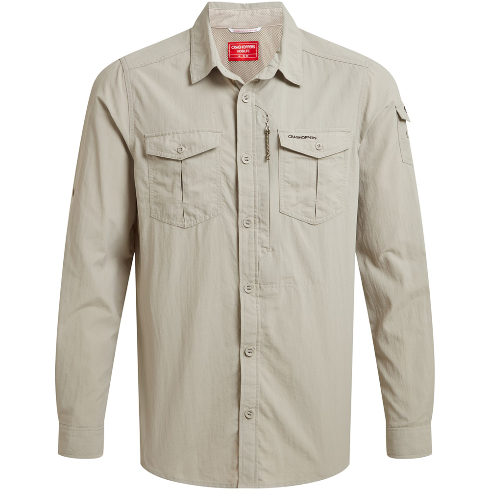 Craghoppers Nosilife Adventure Long Sleeved Shirt Iii Parchment