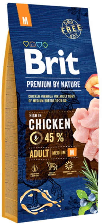Brit Premium by Nature Adult Medium 15 kg