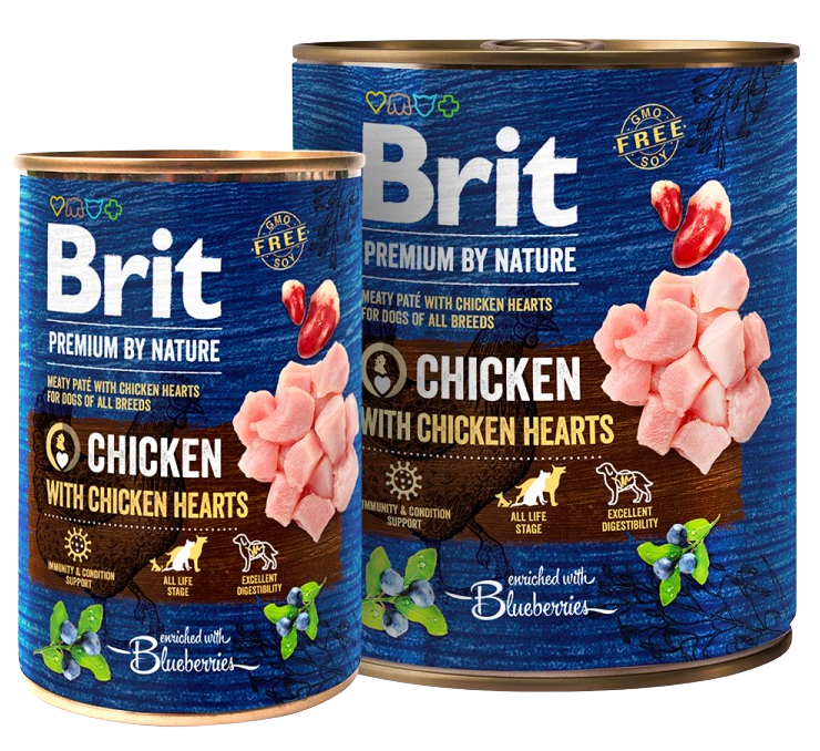 Brit Premium by Nature Chicken with Hearts 400 g