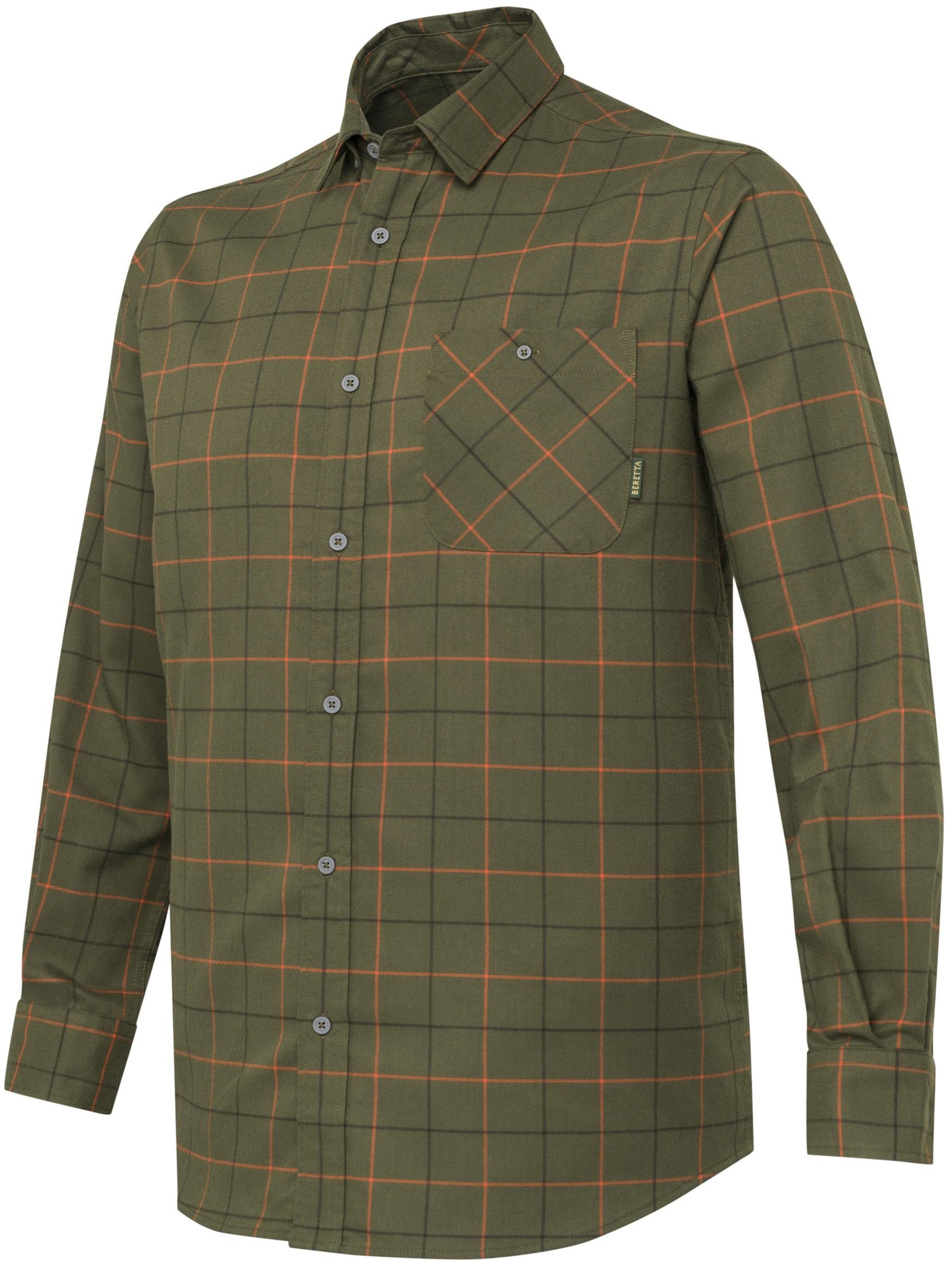Beretta Jargo Stretch Shirt paita, Green Pumpkin Check