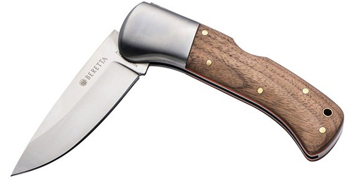 Beretta Steenbok Folding Knife Brown & Orange