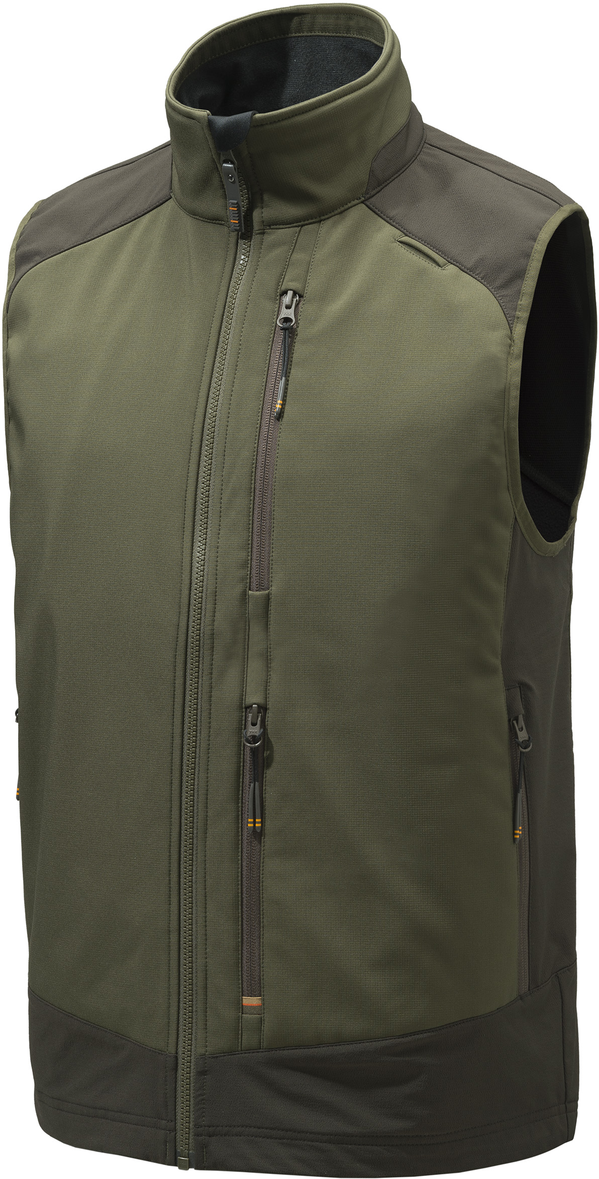 Beretta M's Butte Softshell Vest Moss & Brown Bark