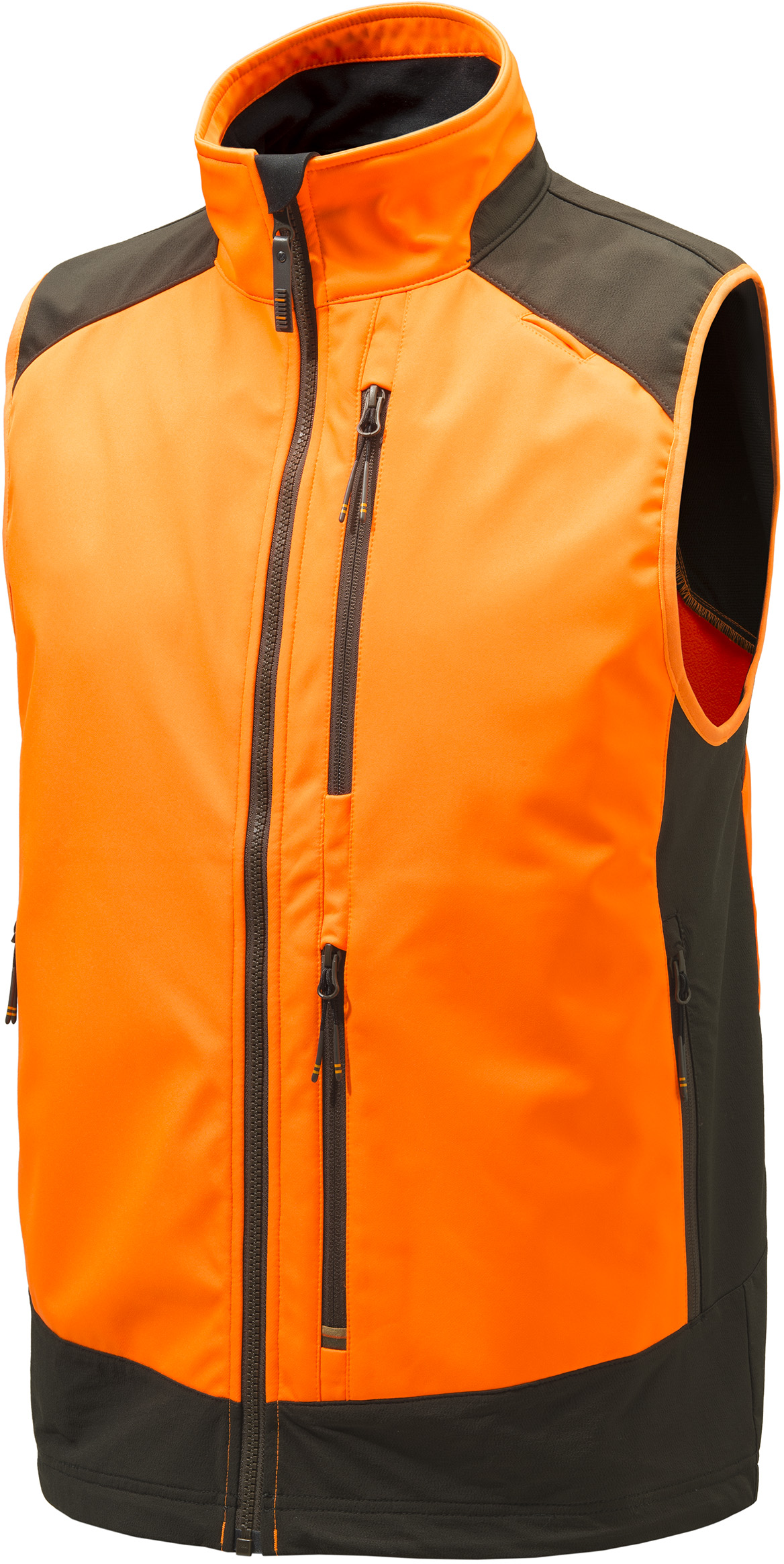 Beretta M's Butte Softshell Vest Orange & Brown Bark