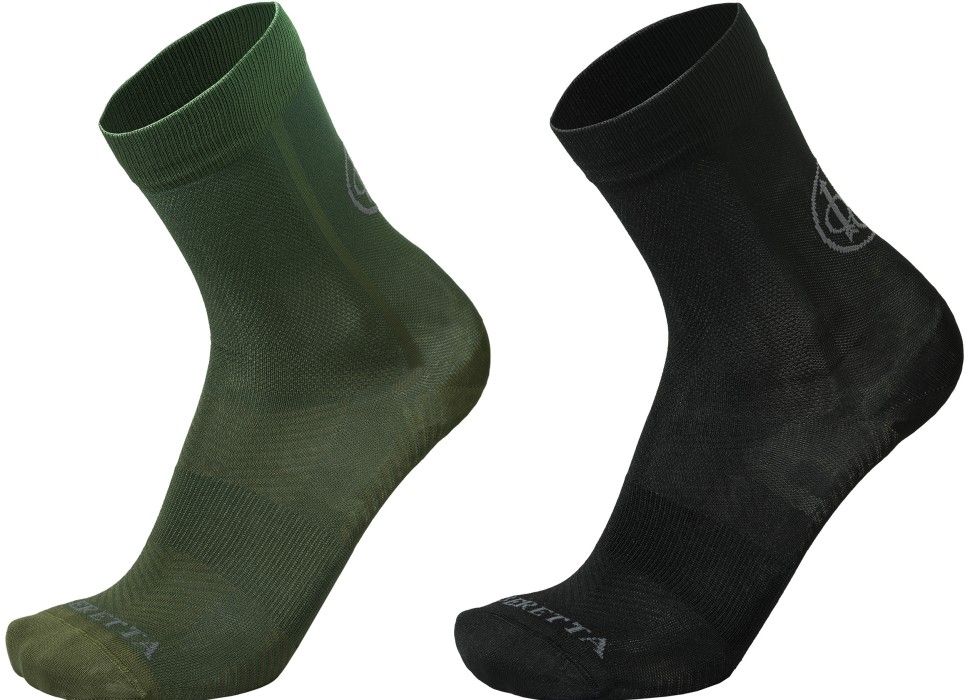 Beretta M's Short Shooting Socks Green & Black