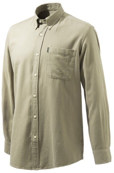 Beretta M's Winter Button Down Shirt Beige