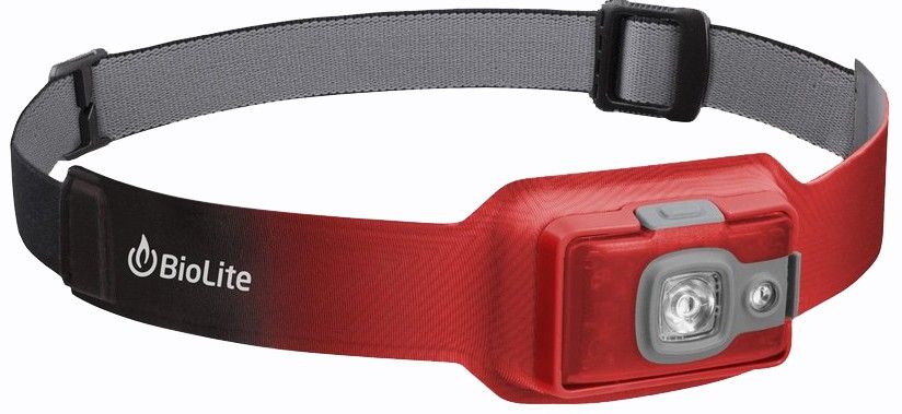 BioLite Headlamp 200 Uppladdningsbar Ember Red