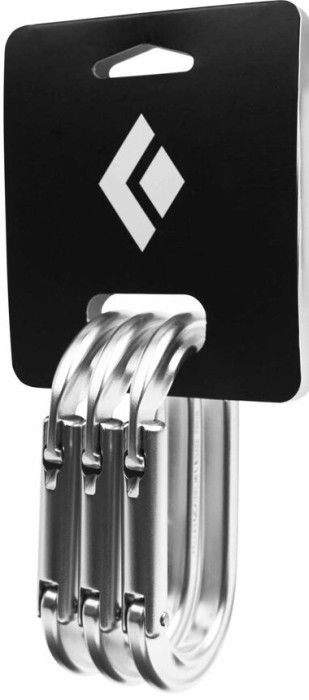 Black Diamond Oval Keylock 3-pack Polished