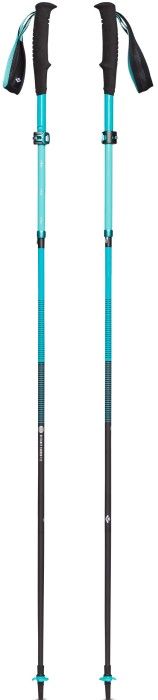 Black Diamond Distance Carbon FLZ Poles naisten vaellussauvat, turkoosi/musta