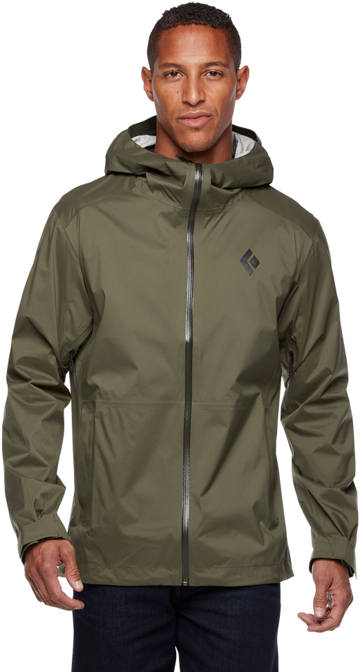 Black Diamond M's Stormline Stretch Rain Shell Tundra