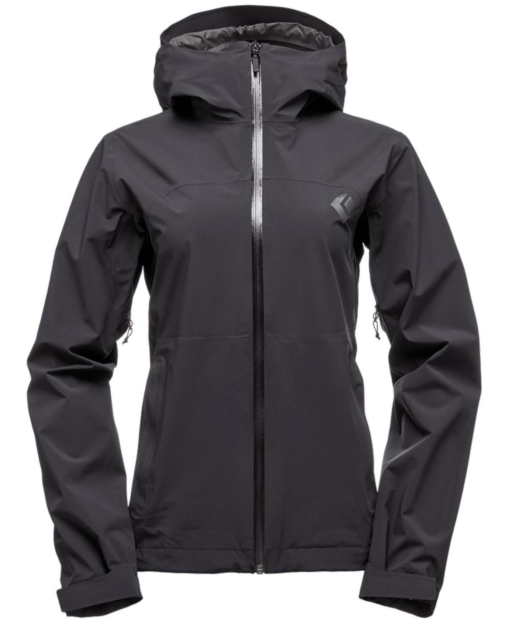 Black Diamond W Stormline Stretch Rain Shell Svart