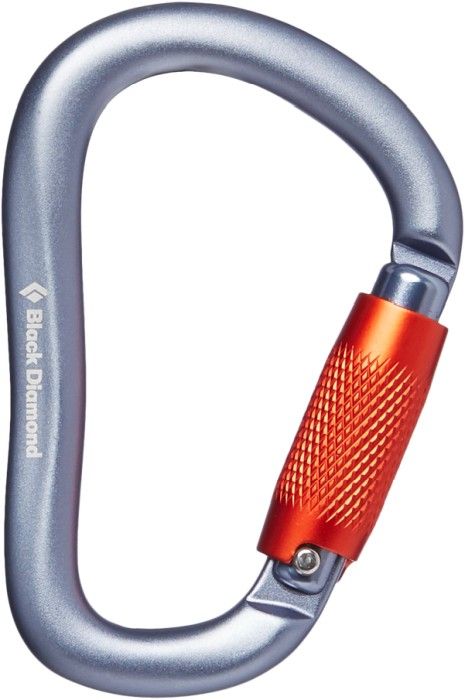 Black Diamond Rocklock Twistlock Carabiner Gray