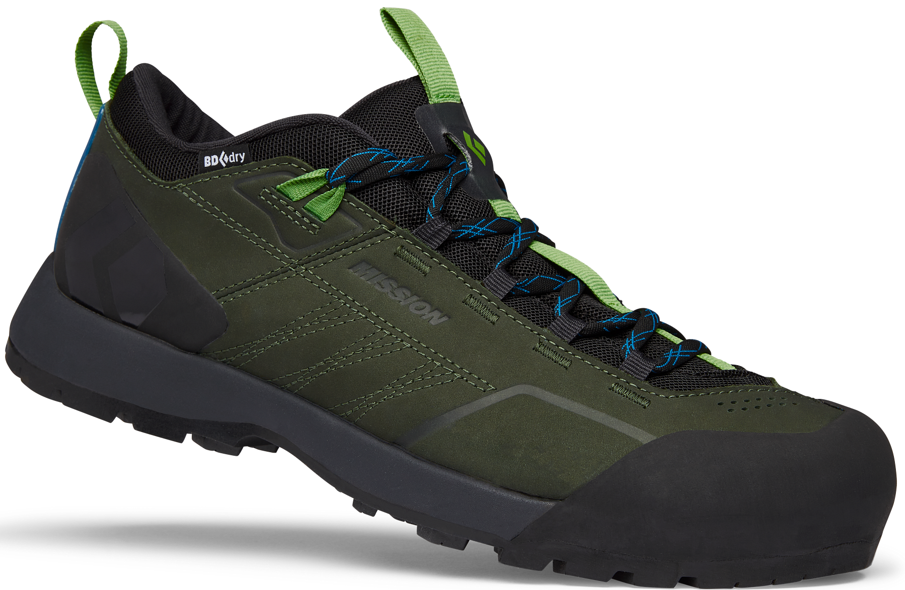Black Diamond M's Mission Leather Low WP Approach Shoes Cypress/Black