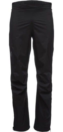 Black Diamond M's Stormline Stretch Full Zip Rain Pants Black