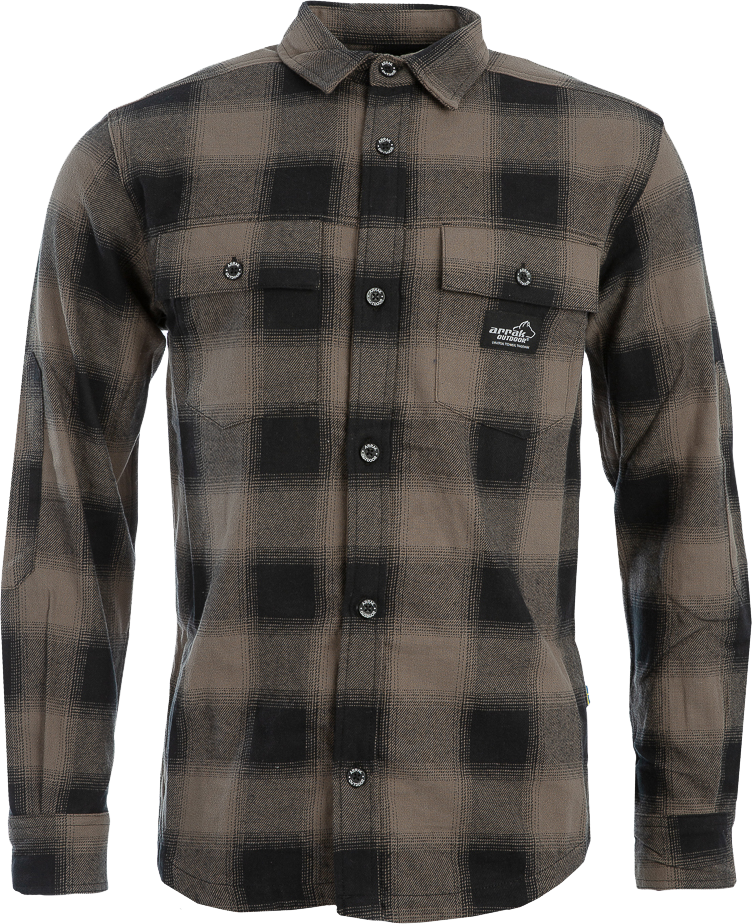 Arrak Outdoor Arrak M's Flannel Shirt Brown