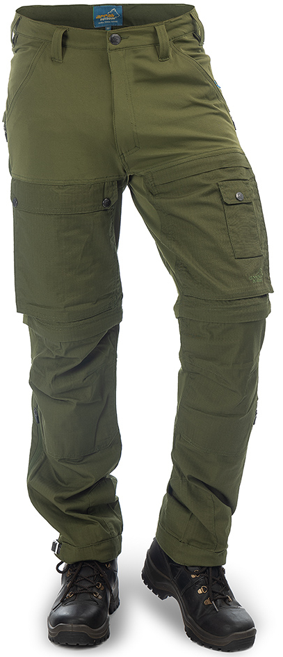 Arrak Outdoor Arrak Flexible Zip Off Pant katkolahjehousut, vihreä