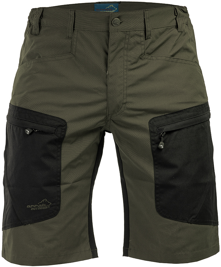 Arrak Outdoor Arrak Active Stretch Shorts joustavat shortsit, oliivinvihreä