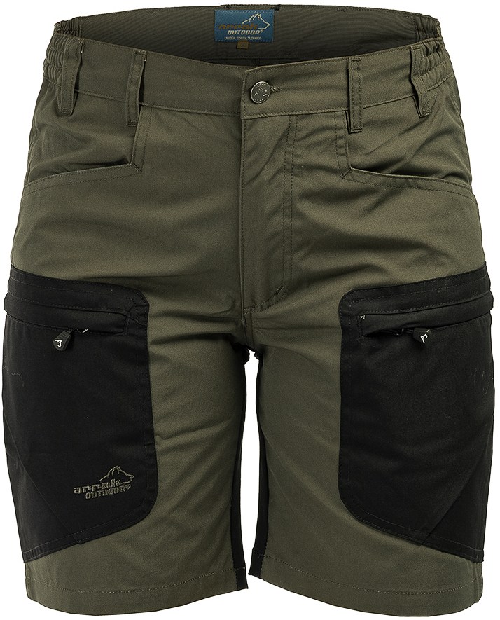 Arrak Outdoor Arrak Active Stretch Shorts naisten shortsit, oliivinvihreä