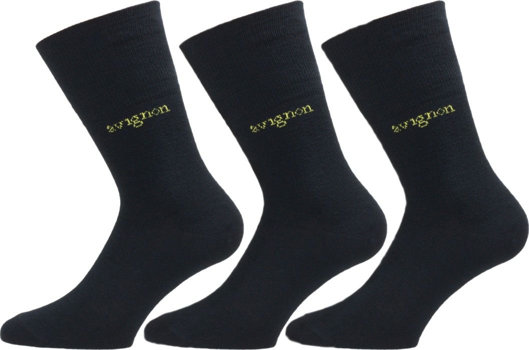 Avignon Liner Merinoull 3-pack Svart