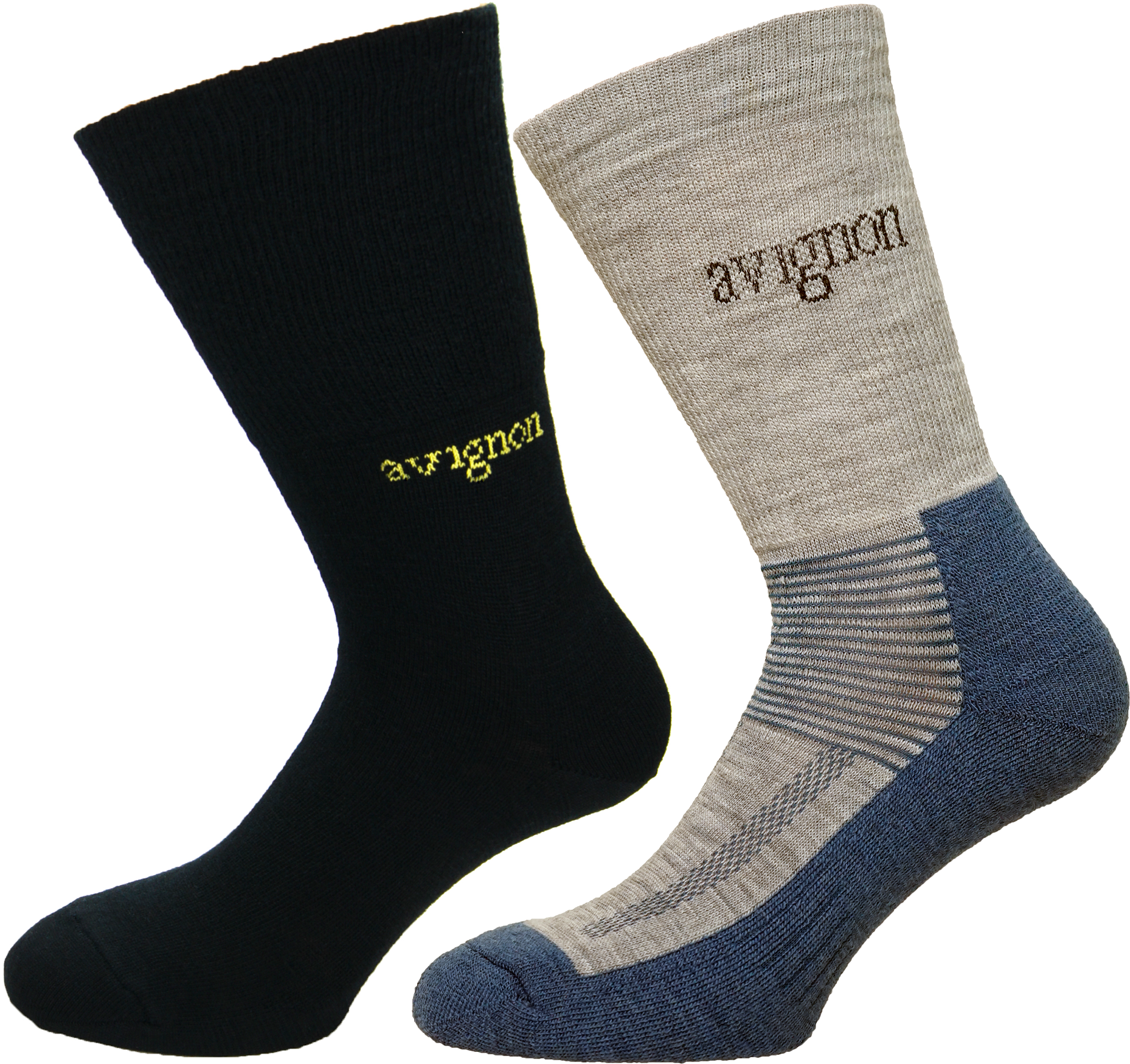 Avignon Terry & Liner Merino Sock 2-pack