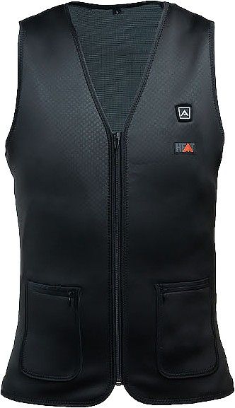 Avignon Heat Vest Thin V-Neck Powerbank Black