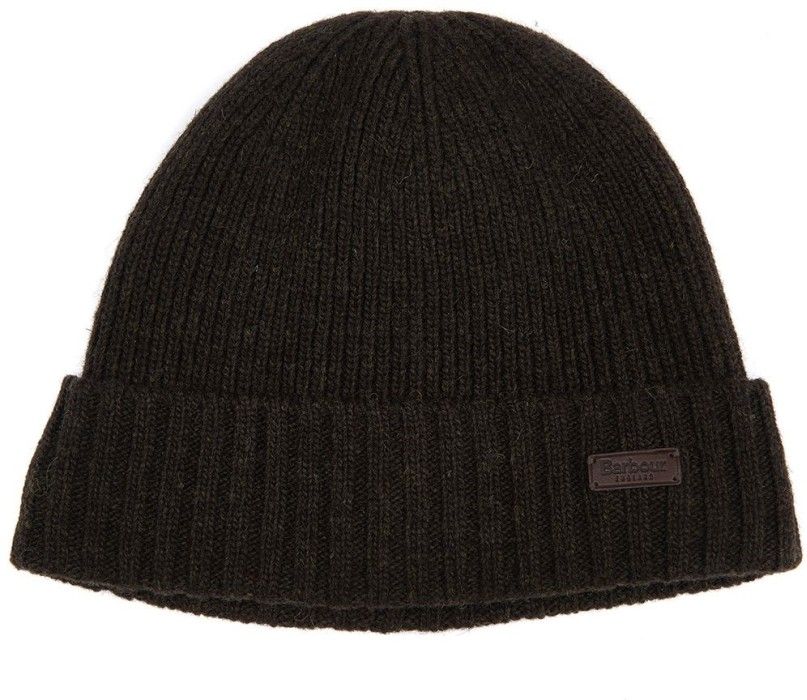 Barbour Carlton Beanie pipo, tummanvihreä