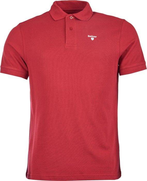 Barbour M's Sports Polo Biking Red