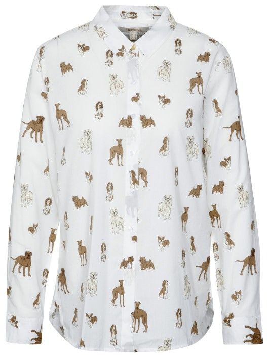 Barbour W's Safari Shirt Dog Print (2024)