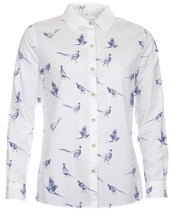 Barbour W's Safari Shirt Cloud