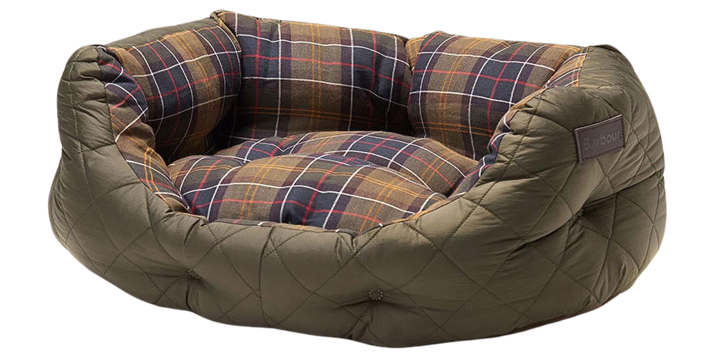 Barbour Quilted Dog Bed 24""' Olive'