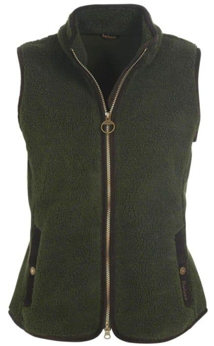 Barbour W's Burford Fleece Olive/Classic