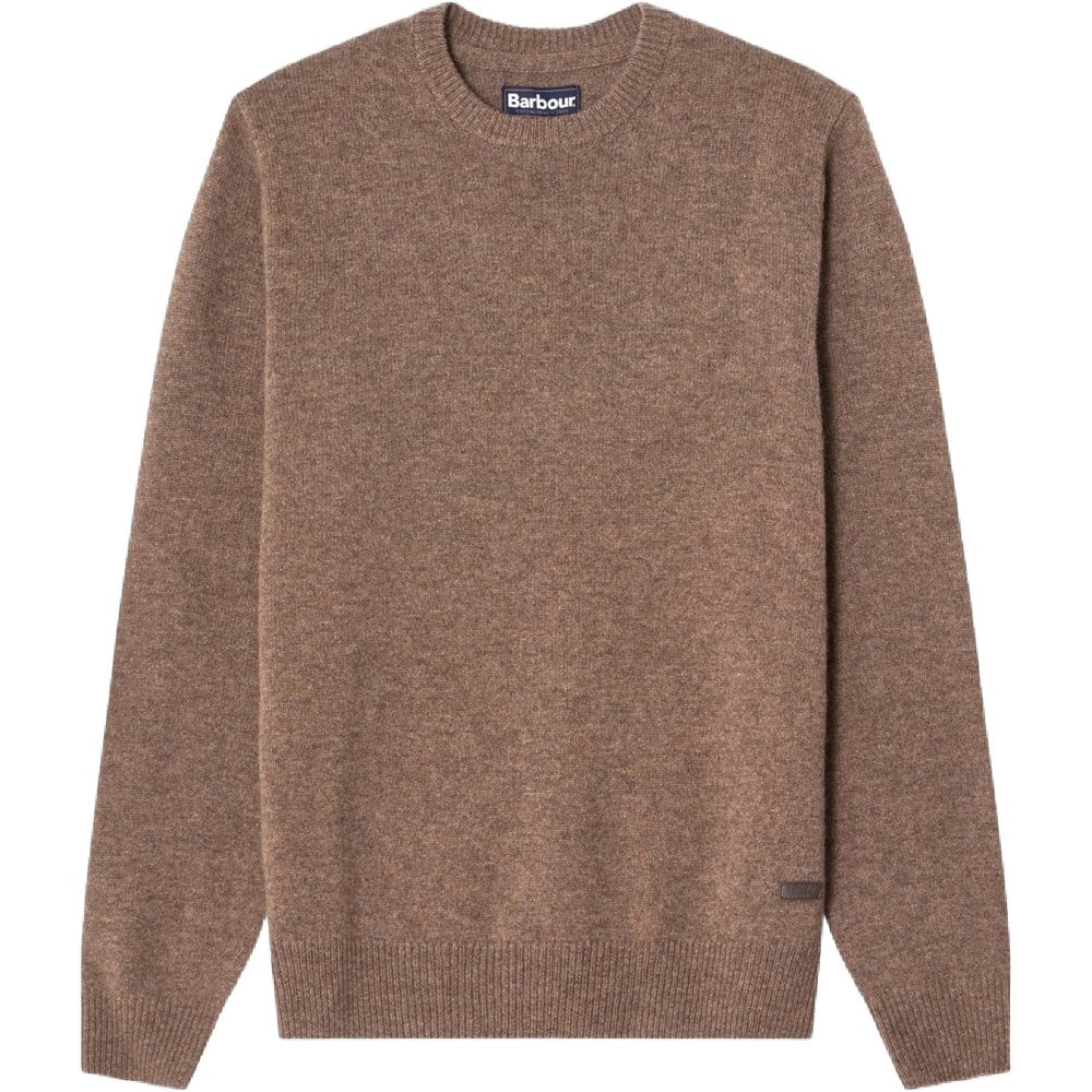 Barbour M's Patch Crew Neck Dk Stone