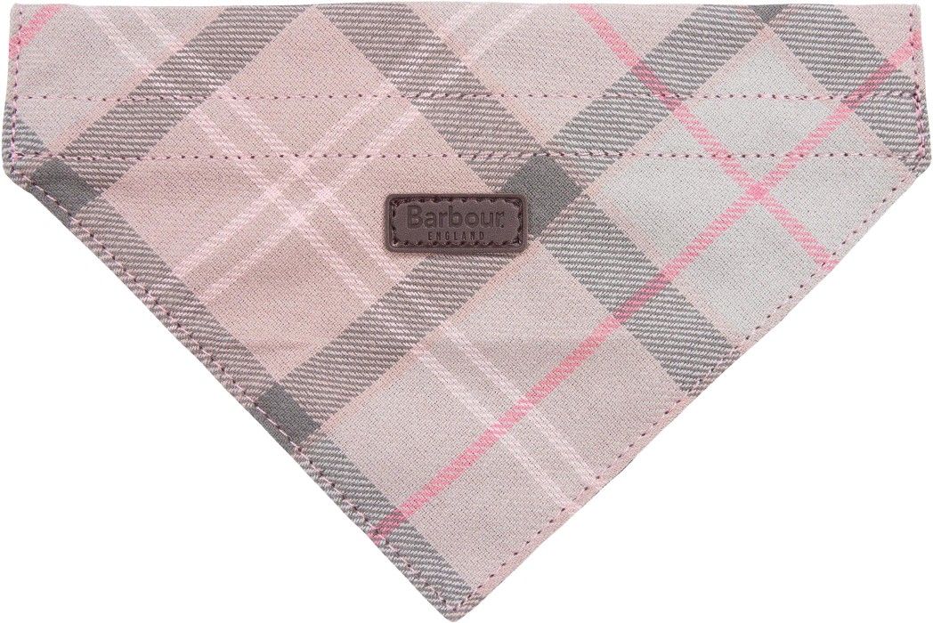 Barbour Tartan koiran kaulahuivi, Taupe/Pink Tartan
