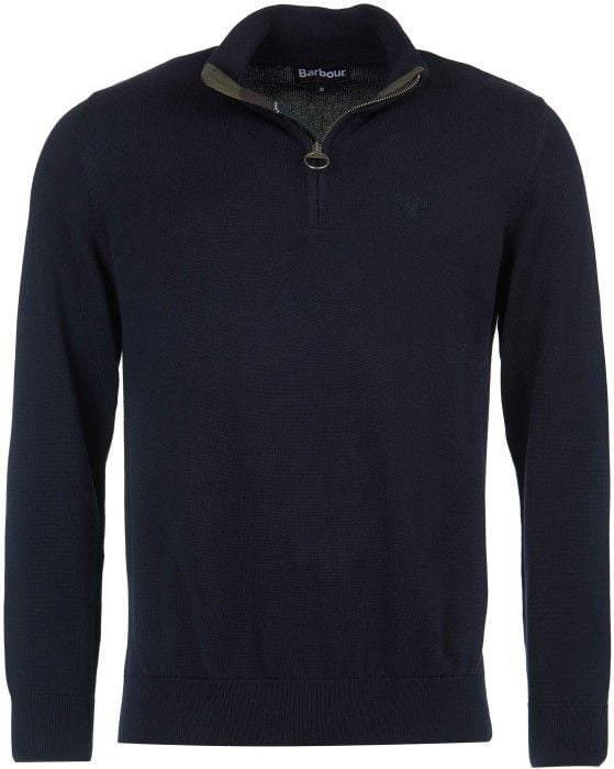 Barbour M's Cotton Half Zip Navy