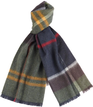 Barbour Rosefield Tartan Scarf Classic lampaanvillahuivi