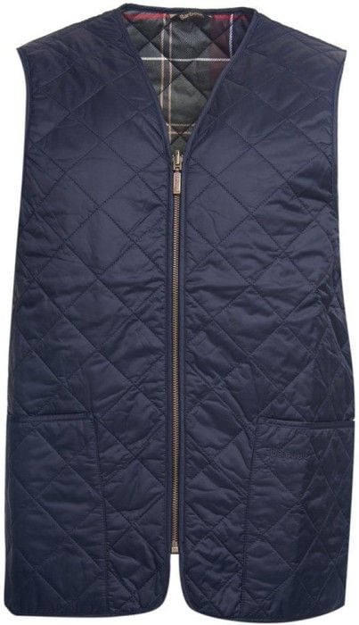 Barbour M's Eaves Zip In Liner Navy (2017)