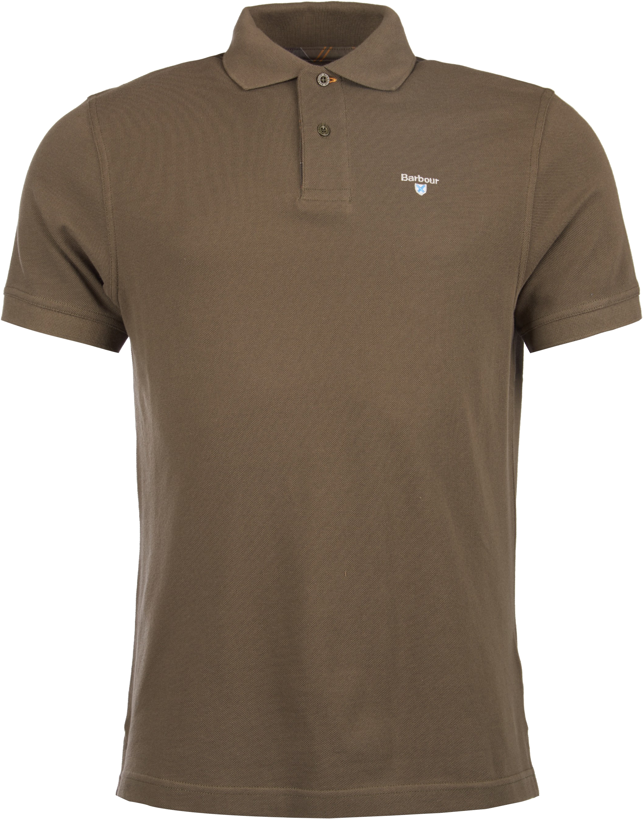 Barbour M's Tartan Pique Polo Dark Olive/Classic