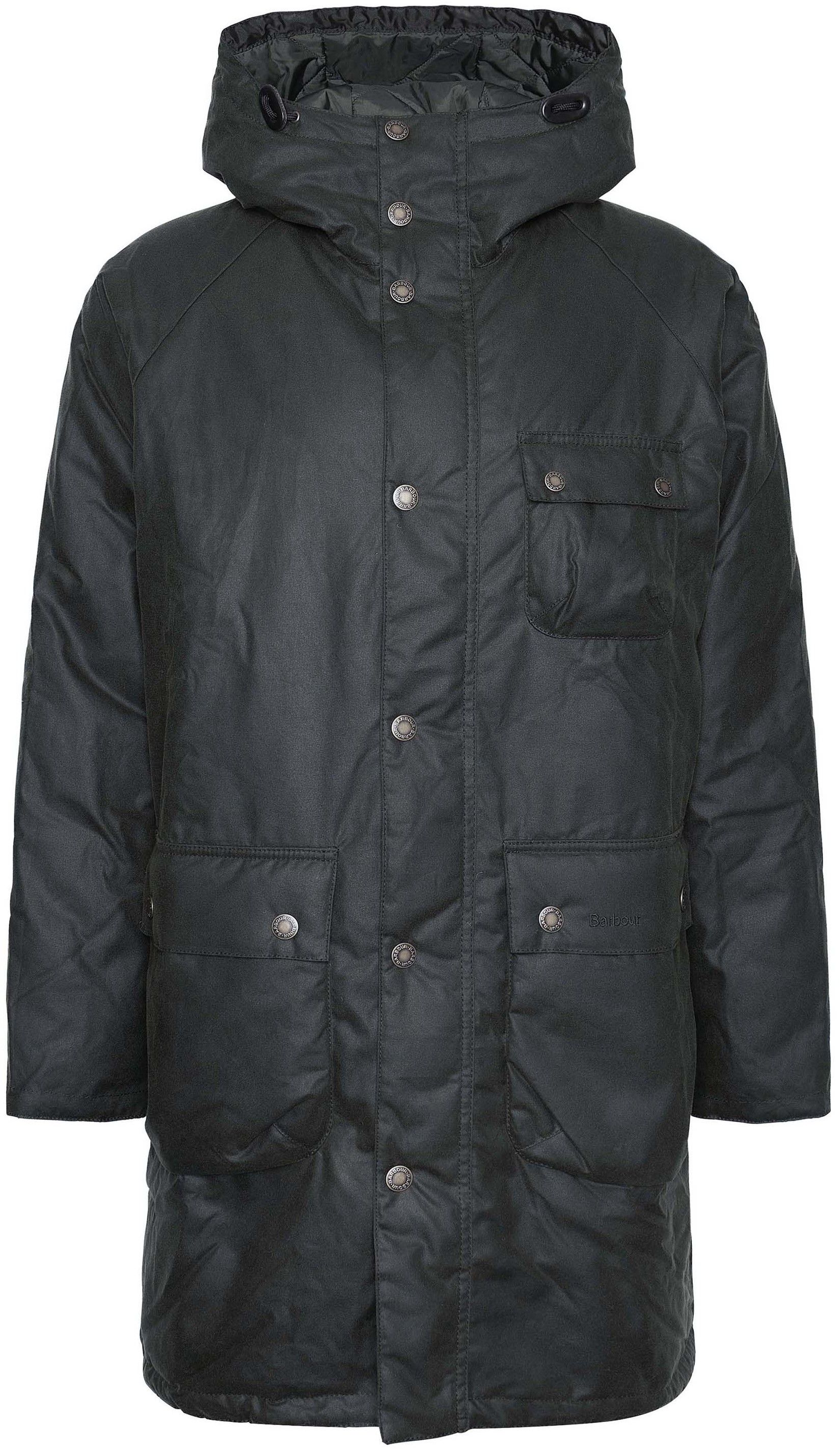 Barbour M's Wint Wax Parka Fern Fern
