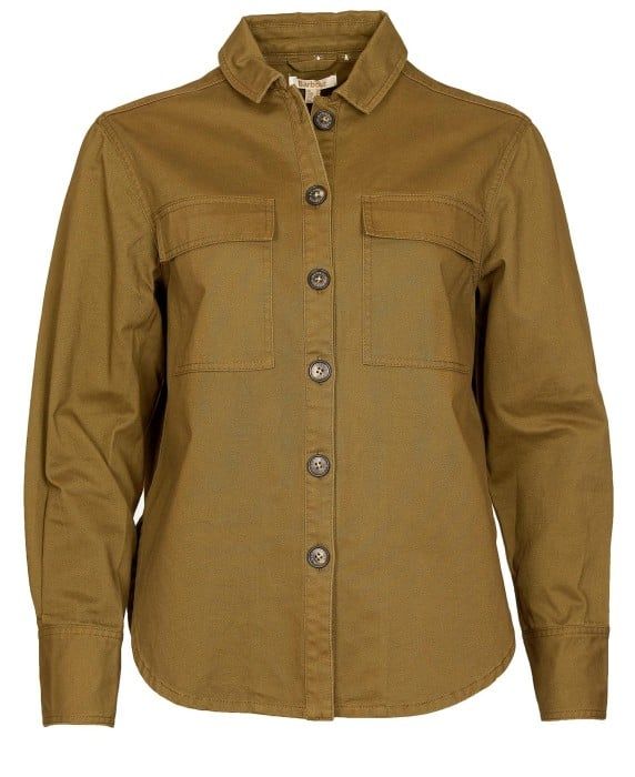 Barbour Hartley Overshirt -naisten päällyskauluspaita, Nori Green