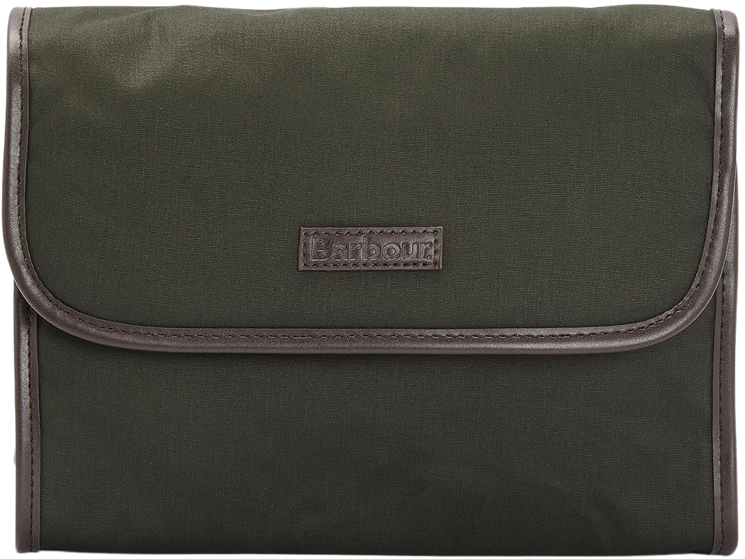 Barbour Tartan Hang Washbag toilettilaukku, Olive