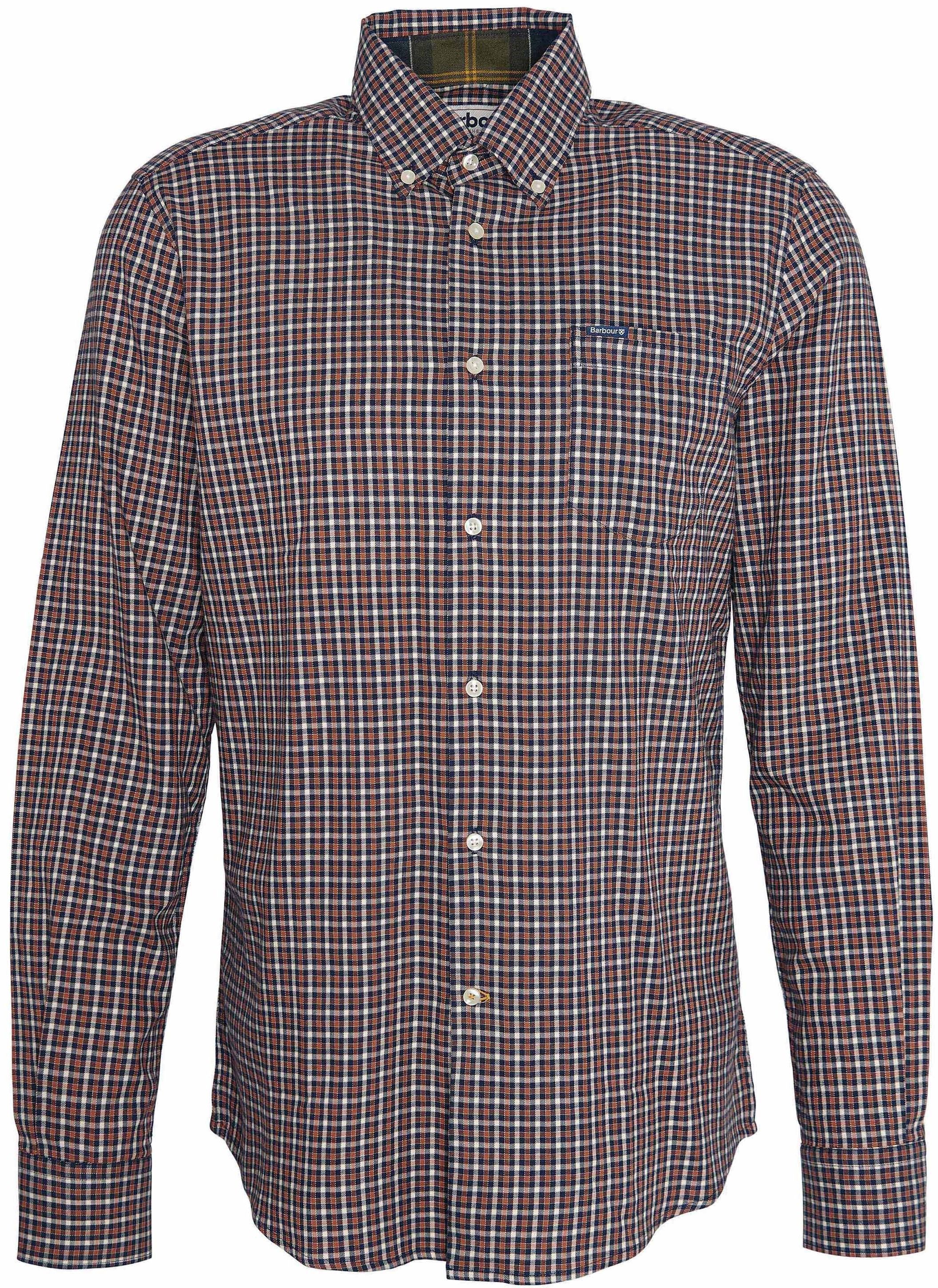 Barbour M's Padshaw Tailored Fit Navy