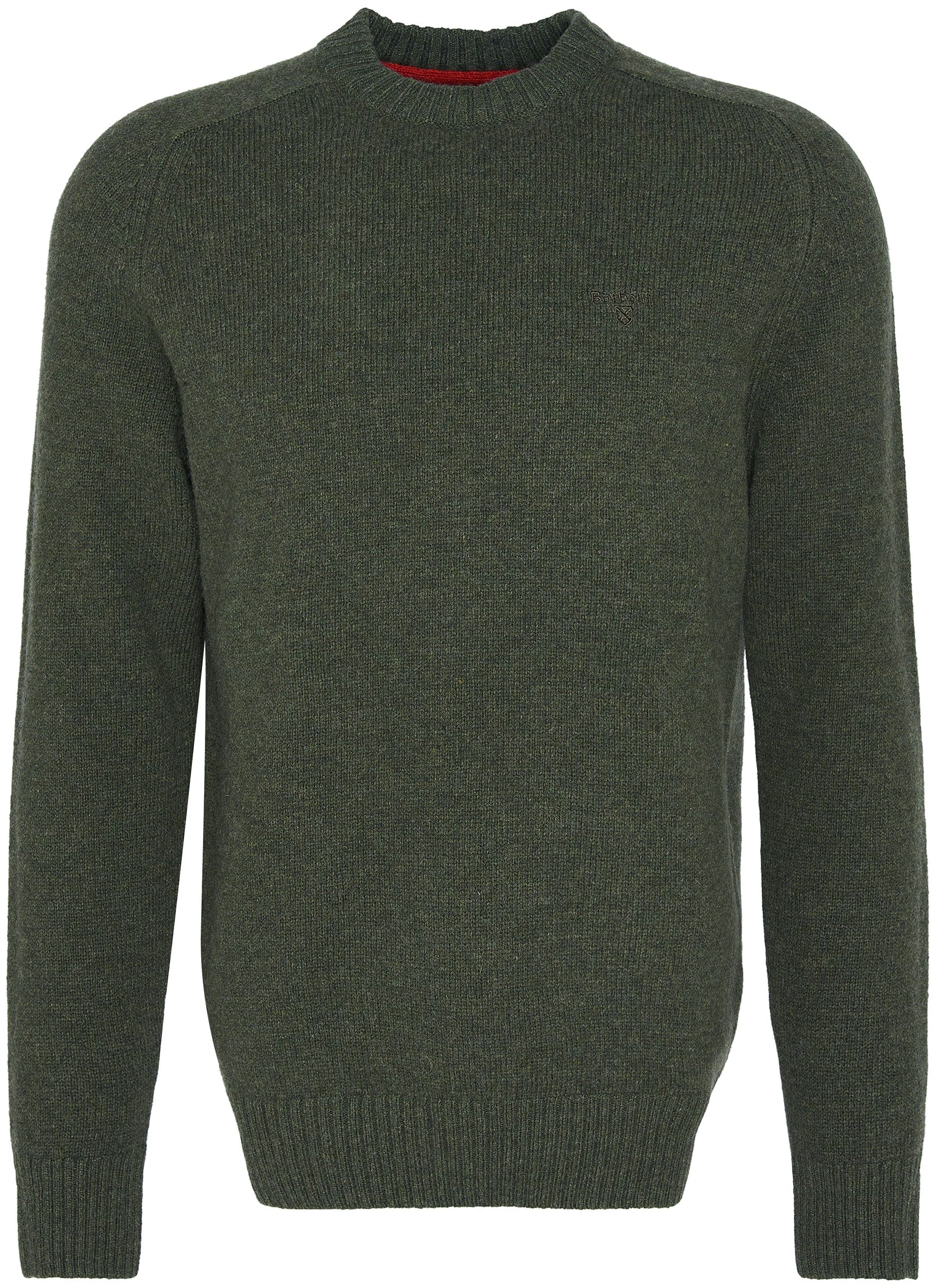 Barbour M's Grangetown Crew Neck Mid Olive